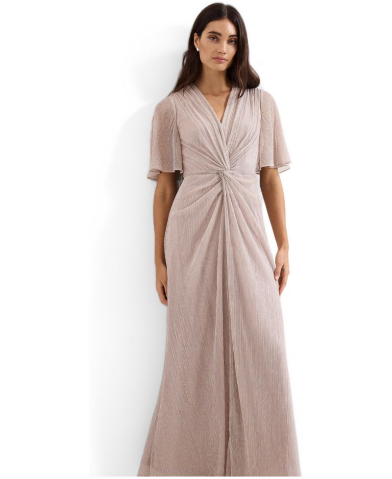Women's Dorinda Metallic Twist Front Maxi Dress