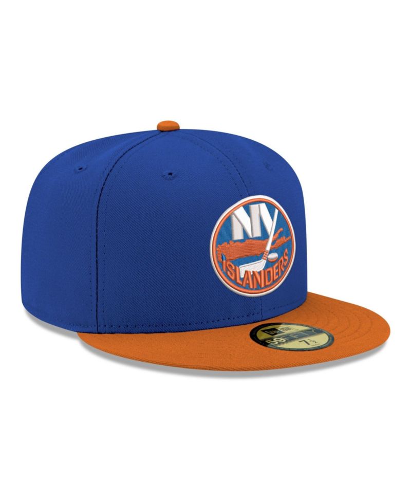 Men's Blue New York Islanders Core Logo Two-Tone 59FIFTY Fitted Hat
