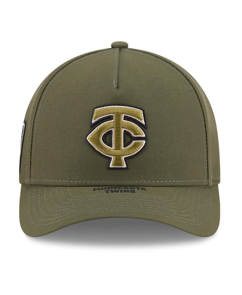 Big Boys and Girls Olive Minnesota Twins 2026 Armed Forces Day 9FORTY M-Crown Adjustable Hat