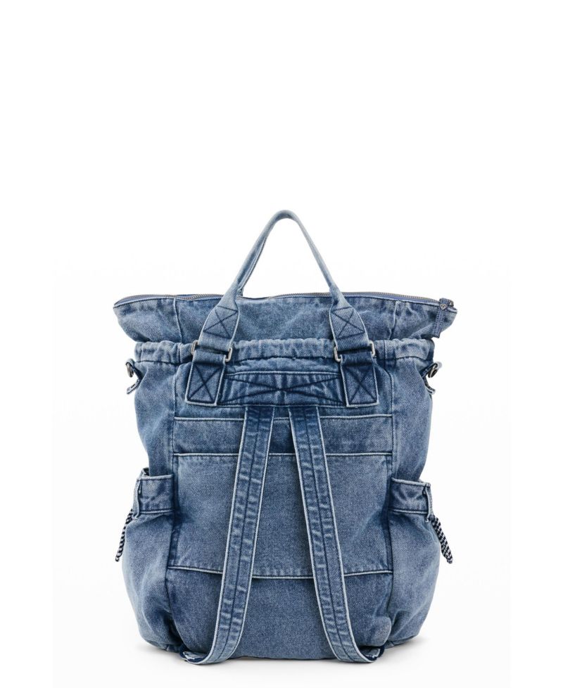Women's Large denim backpack