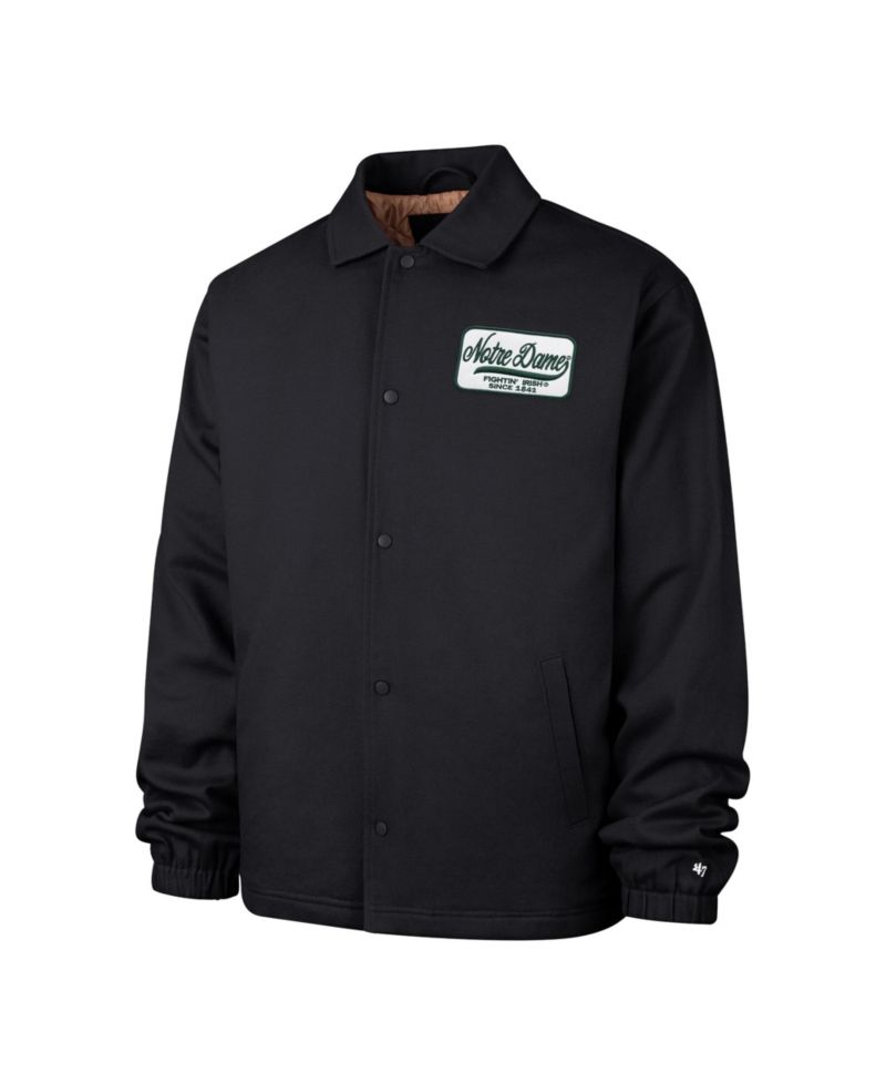 Men's '47 Navy Notre Dame Fighting Irish Retread Full-Snap Coaches Jacket