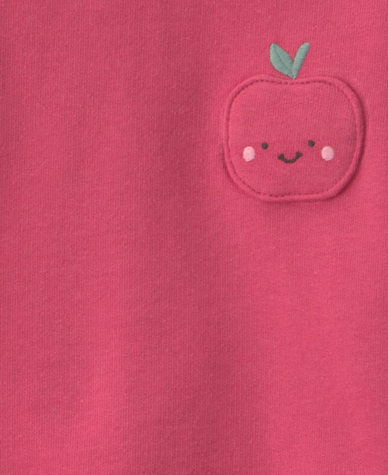 Baby Girls' Apple French Terry Sweatshirt and Apple Print Pants, 2-Piece Set