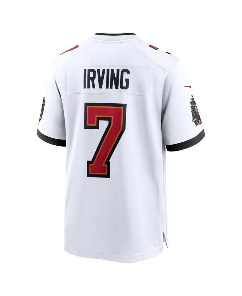 Men's Bucky Irving White Tampa Bay Buccaneers Game Jersey