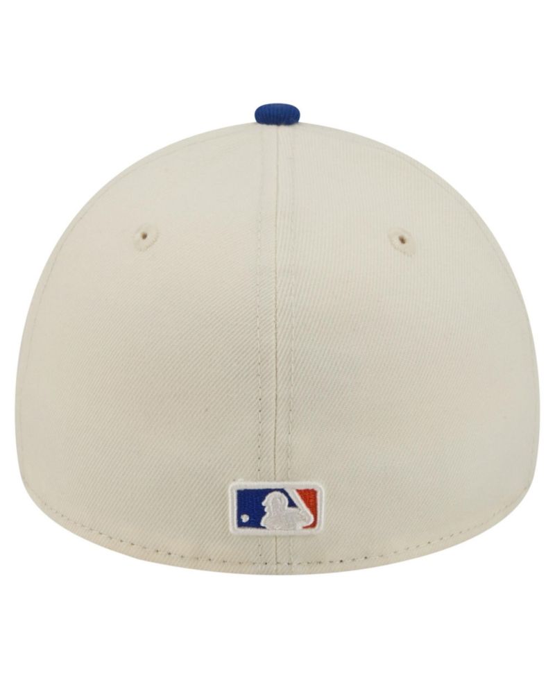 Men's Cream New York Mets Chrome A-Frame 59FORTY Fitted Hat