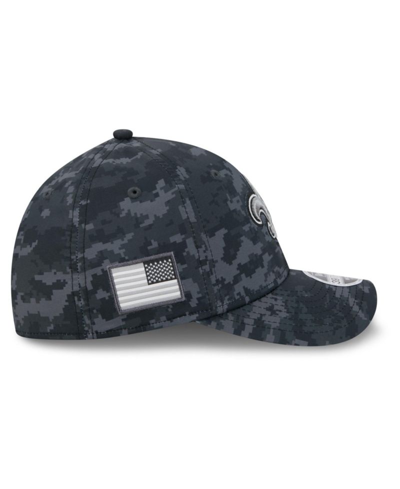 Men's Black New Orleans Saints 2026 Salute to Service 39THIRTY Flex Hat