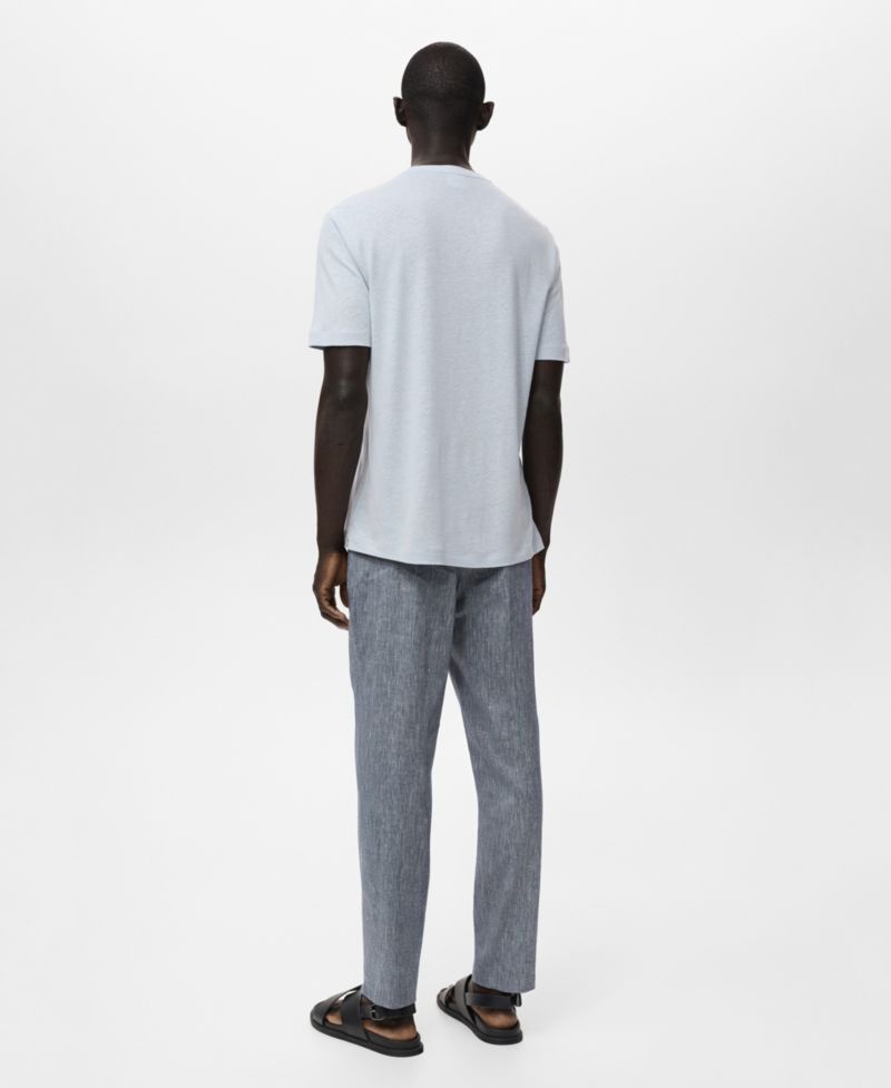 Men's Linen Slim-Fit T-Shirt