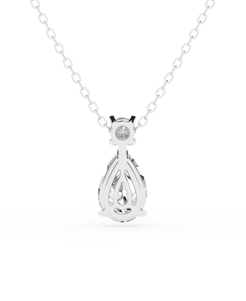 Lab Grown Diamond Pendant Necklace (1-1/10 ct. t.w.) in 14k White Gold