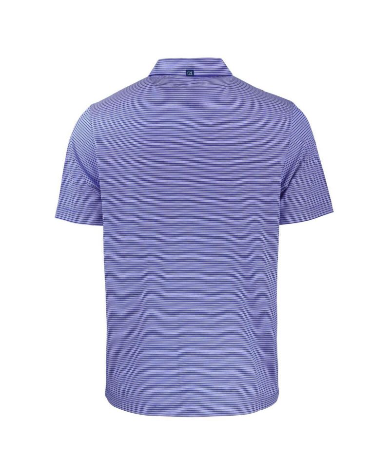 Men's Royal Texas Rangers Forge Eco Double Stripe Stretch Polo