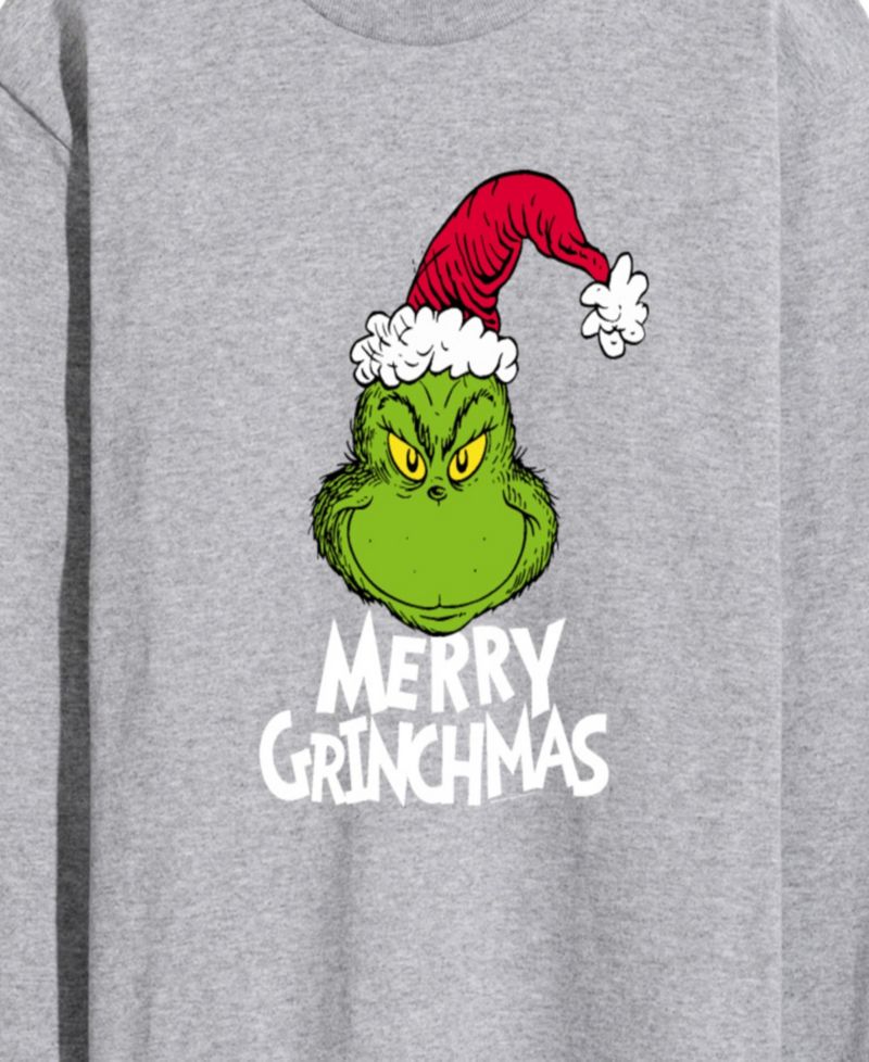 Men's The Grinch Merry Grinchmas Graphic Crewneck T-Shirt