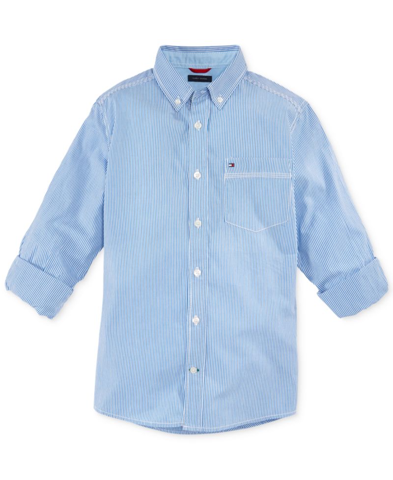Big Boys Tommy Striped Button-Down Shirt