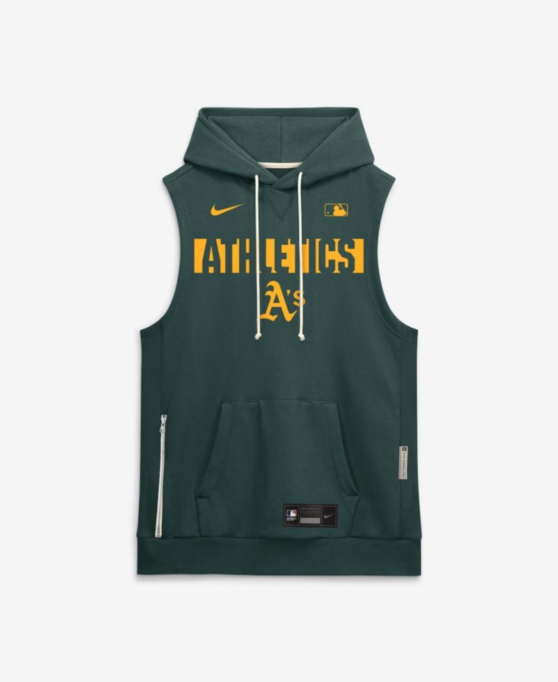 Men's Green Athletics Authentic Collection Standard Issue Dri-FIT Sleeveless Hoodie