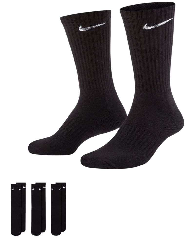 Unisex Everyday Crew Socks, 3-Pack