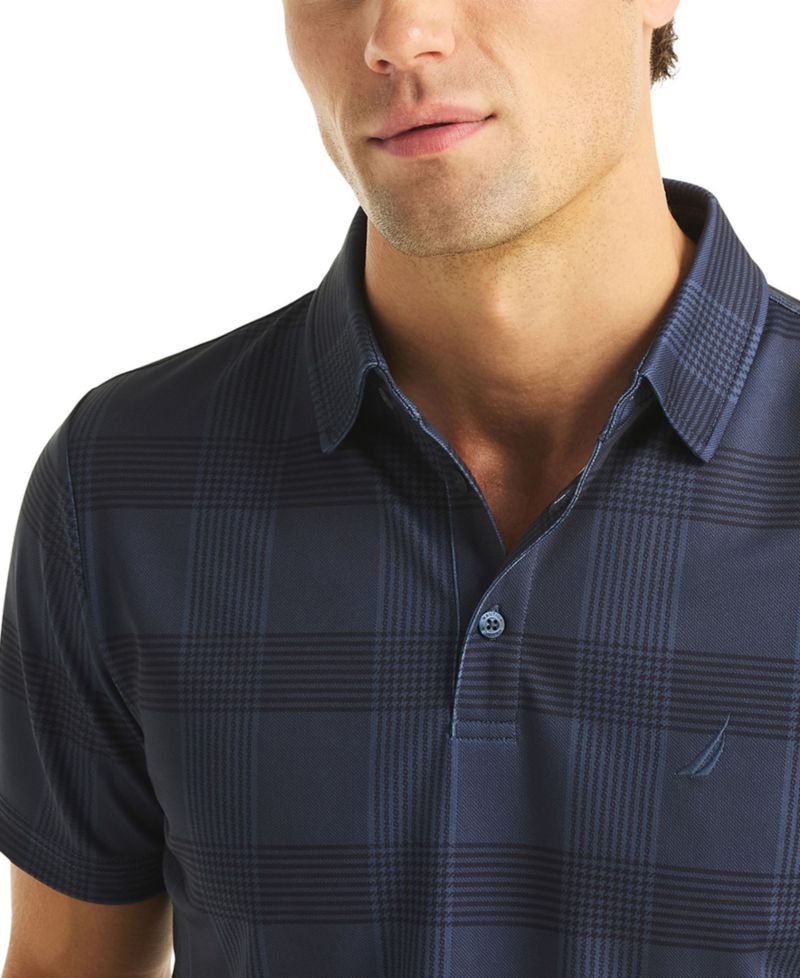 Men's Plaid Golf Classic-Fit Polo Shirt
