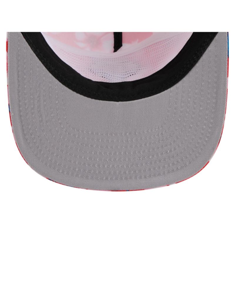 Men's Red Philadelphia Phillies Adventure Pattern Golfer Trucker Snapback Hat