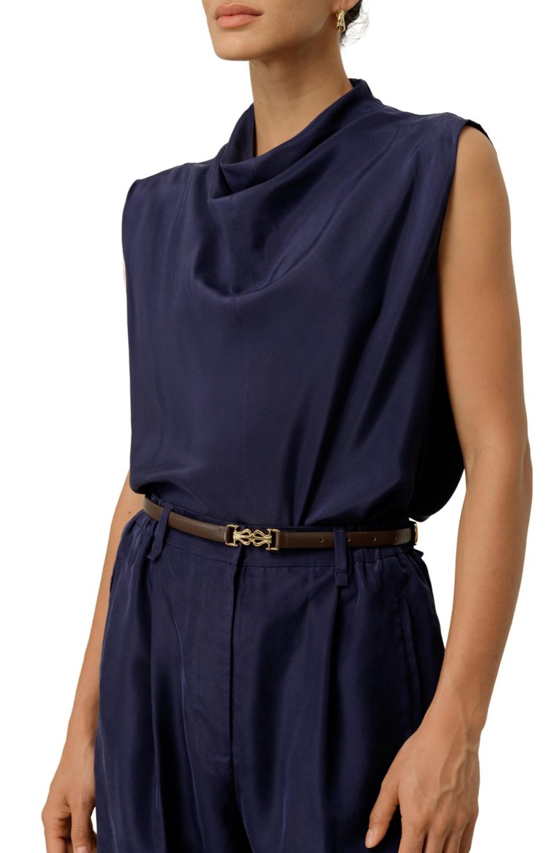 Women's Silk Habotai Sleeveless Top