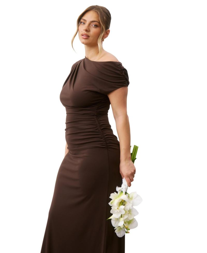 Women's Lorna Asymmetric Neck Bridesmaid Dress