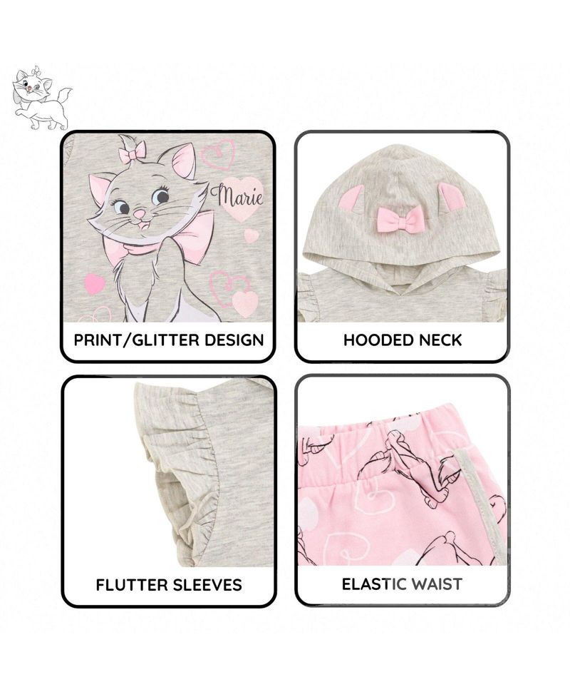The Aristocats Marie Girls' (5-16) Cosplay 2-Piece Hooded Tank and Shorts Set