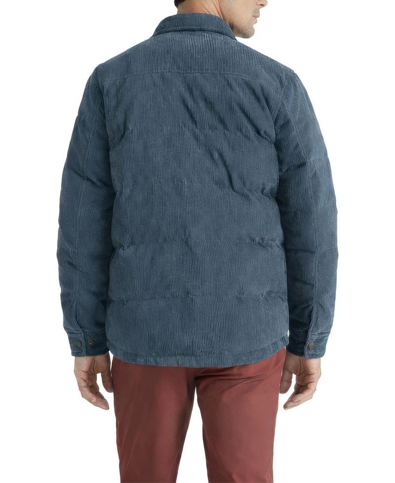 Men's Insulated Puff Corduroy Shirt Jacket