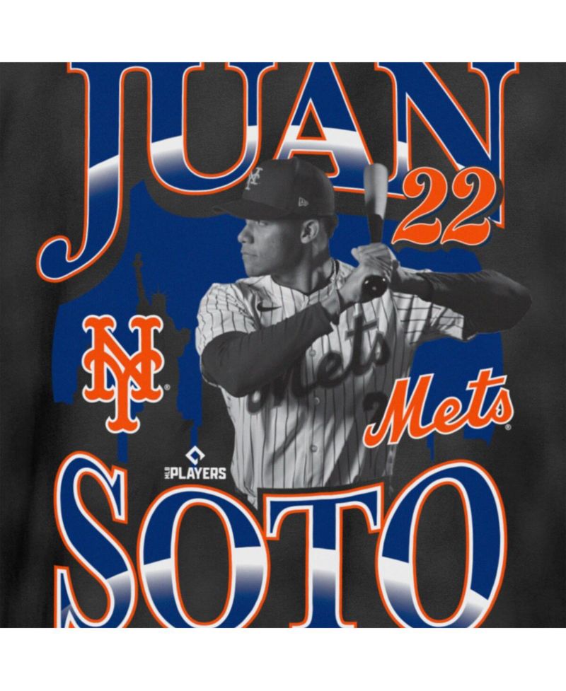 Men's Juan Soto Black New York Mets Batter Up Player T-Shirt