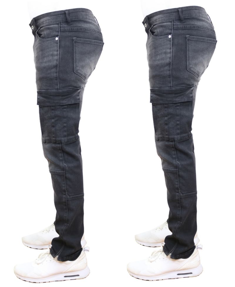 Men's 2-Pack Stretch Cargo Pocket Jeans