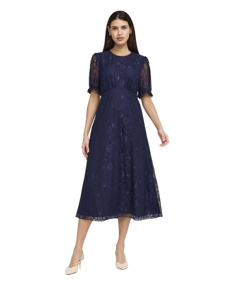 Women's Mela Lace Empire-Waist Midi Dress