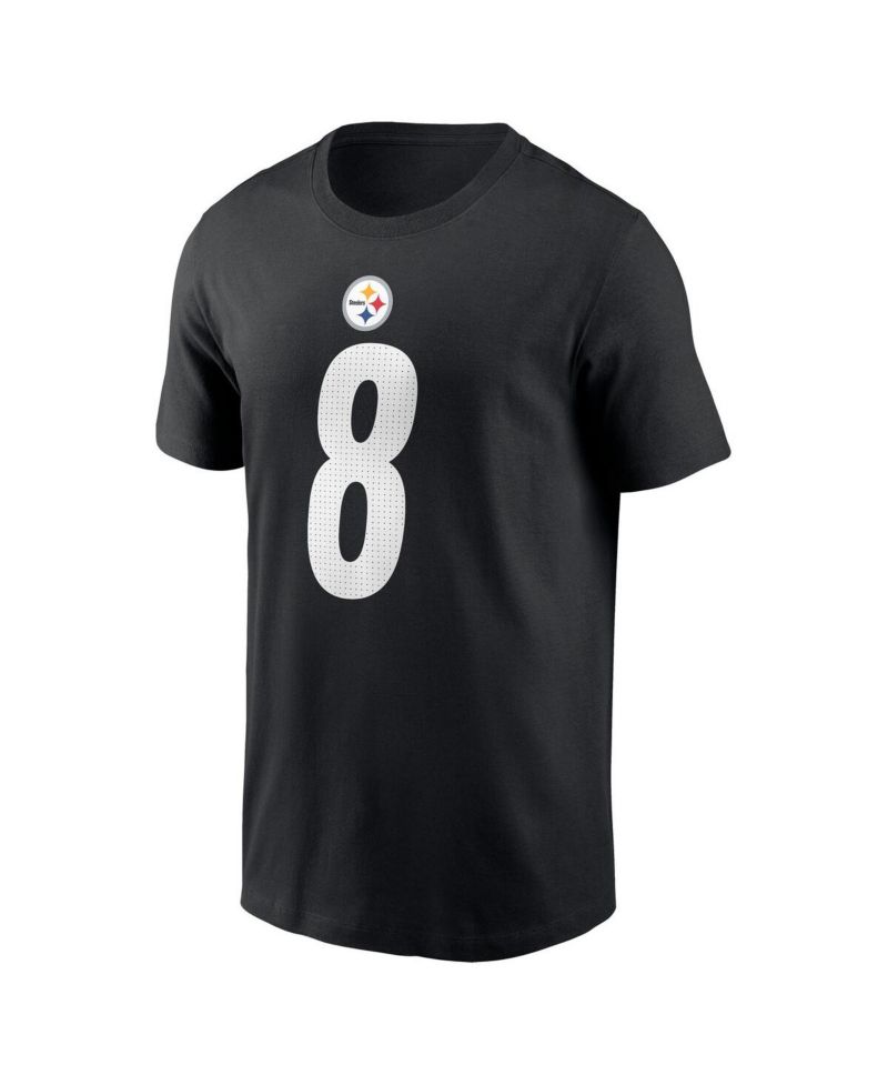 Men's Aaron Rodgers Black Pittsburgh Steelers Name & Number T-Shirt