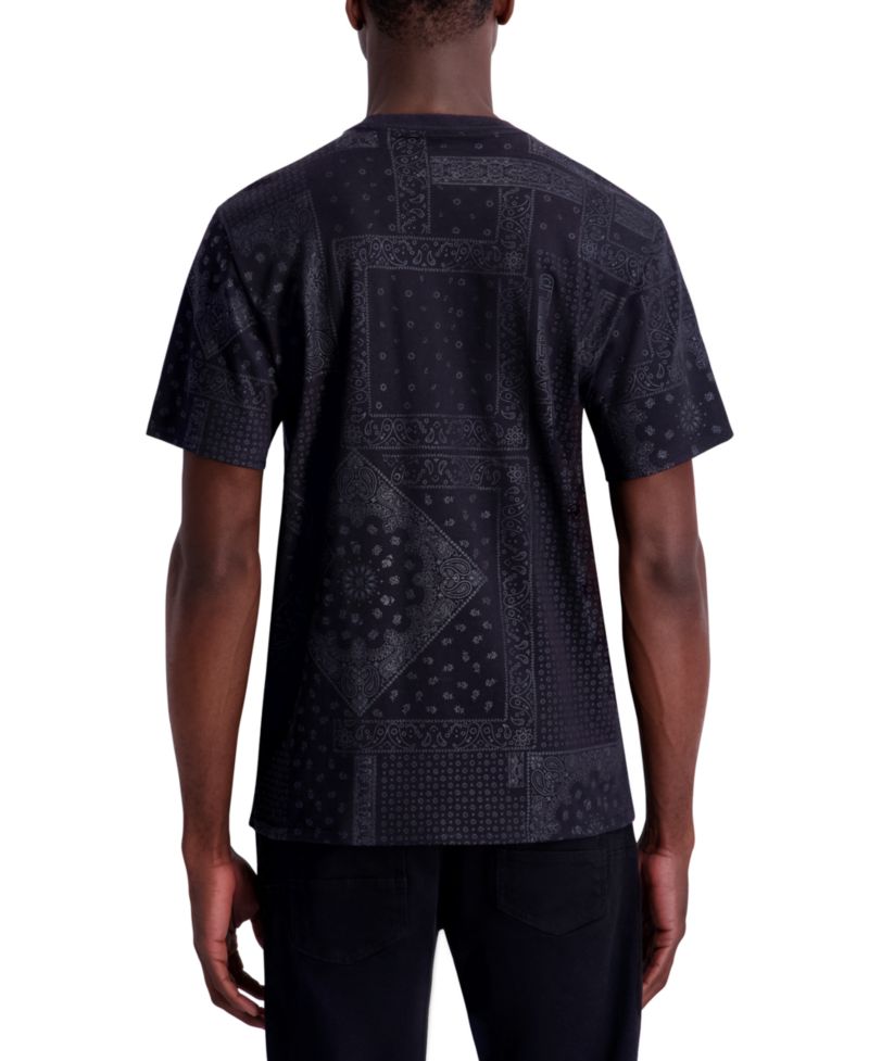 Men's Short-Sleeve Bandana Print T-Shirt