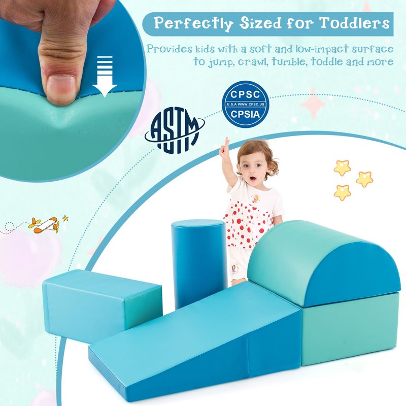 5-Piece Kids Climb and Crawl Activity Playset