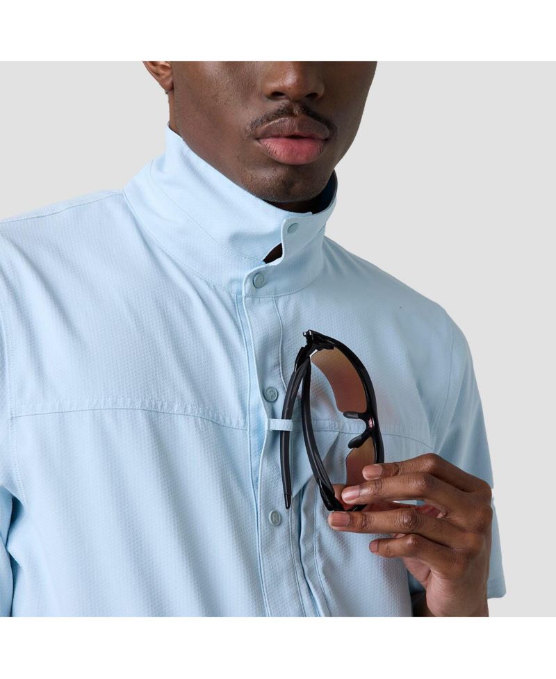 Men's Tahoe Woven Short-Sleeve Snap-Up Shirt Performance Shirts