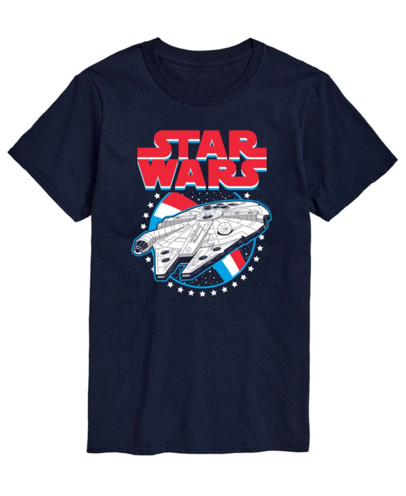 Men's Star Wars Millennium Falcon Americana Short-Sleeve Graphic T-Shirt