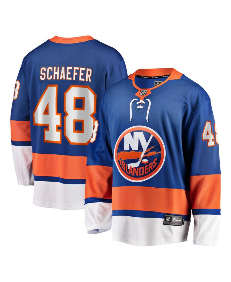 Men's Matthew Schaefer Royal New York Islanders Home Breakaway Player Jerseys