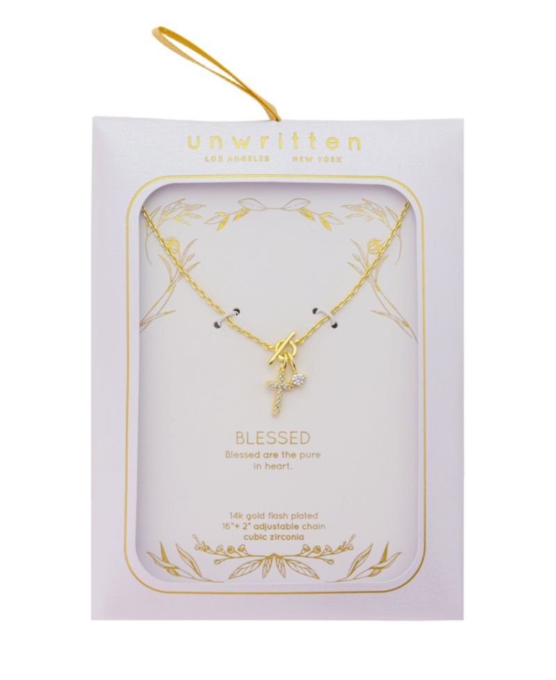 Cubic Zirconia Cross Round Cubic Zirconia Necklace