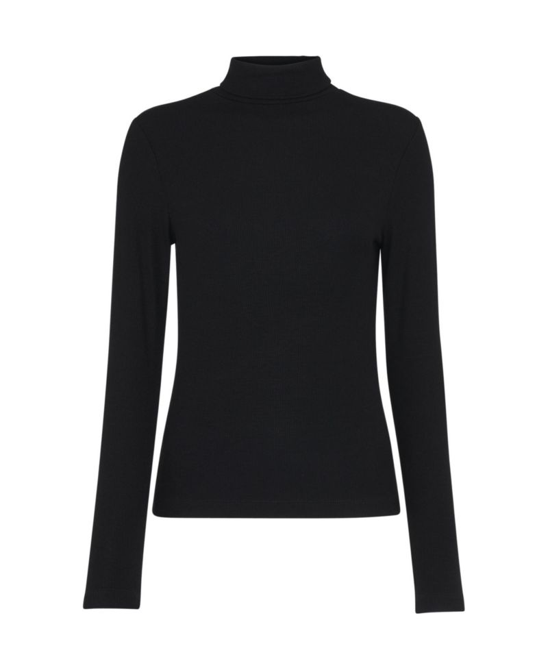 Women's Ribbed Turtleneck Polo