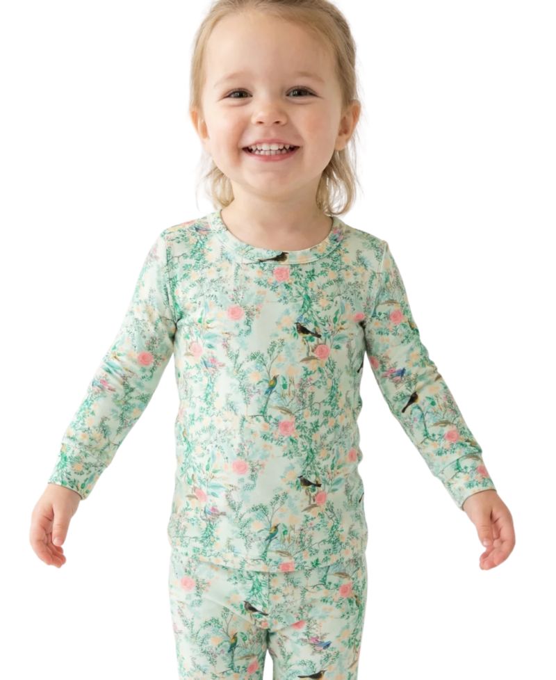 Baby Girls Sage Blossom Pajama Set