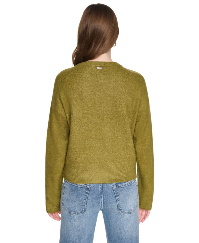 Women's Asymmetric Detailed Crewneck Sweater