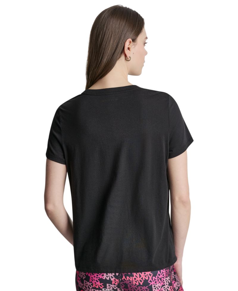 Women's Mixed Media Logo Crewneck T-Shirt