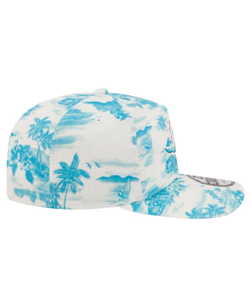 Men's White Miami Dolphins Tropics 19TWENTY Adjustable Hat