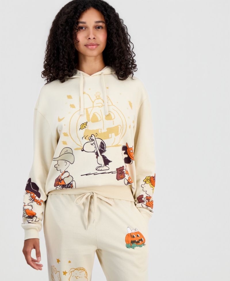 Juniors' Peanuts Halloween Fleece Hoodie
