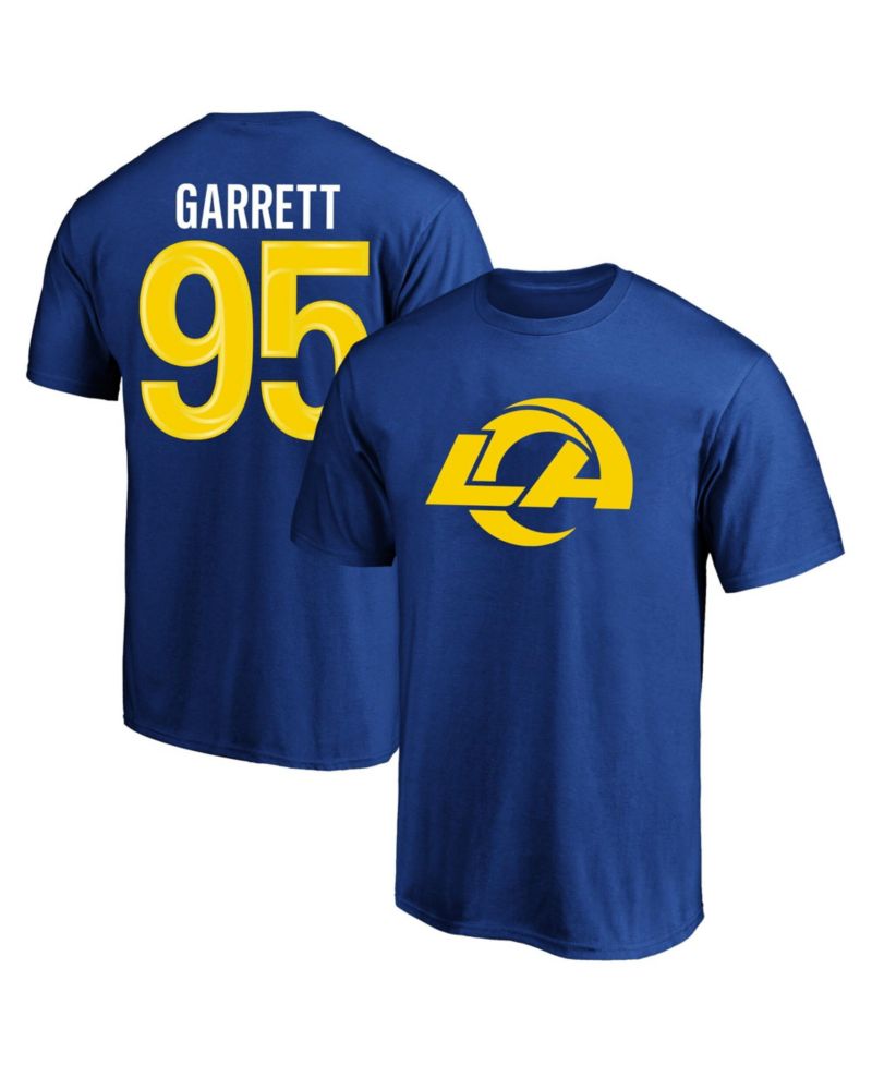 Men's Myles Garrett Royal Los Angeles Rams Big & Tall Name & Number T-Shirt
