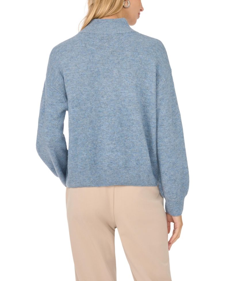 Women's Quarter-Zip Mock-Neck Sweater