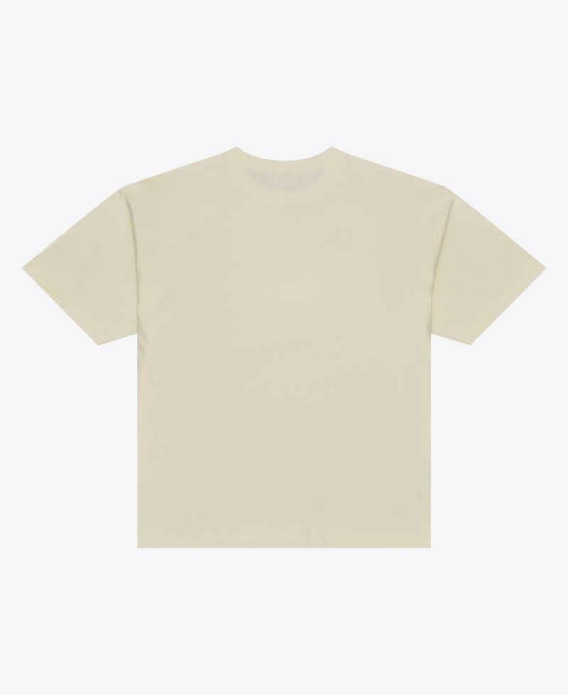 Men's Cream New York Knicks Abbreviation Arch T-Shirt