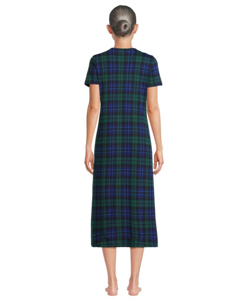 Women's Cotton Short Sleeve Midcalf Nightgown