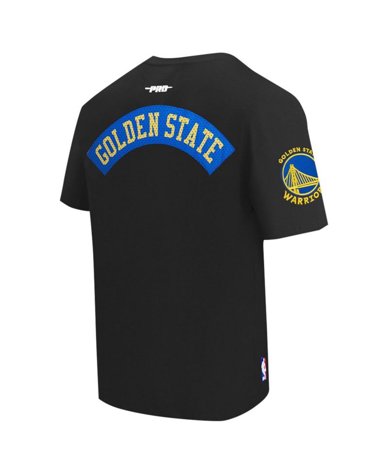 Men's Black Golden State Warriors Made To Play Drop Shoulder T-Shirt