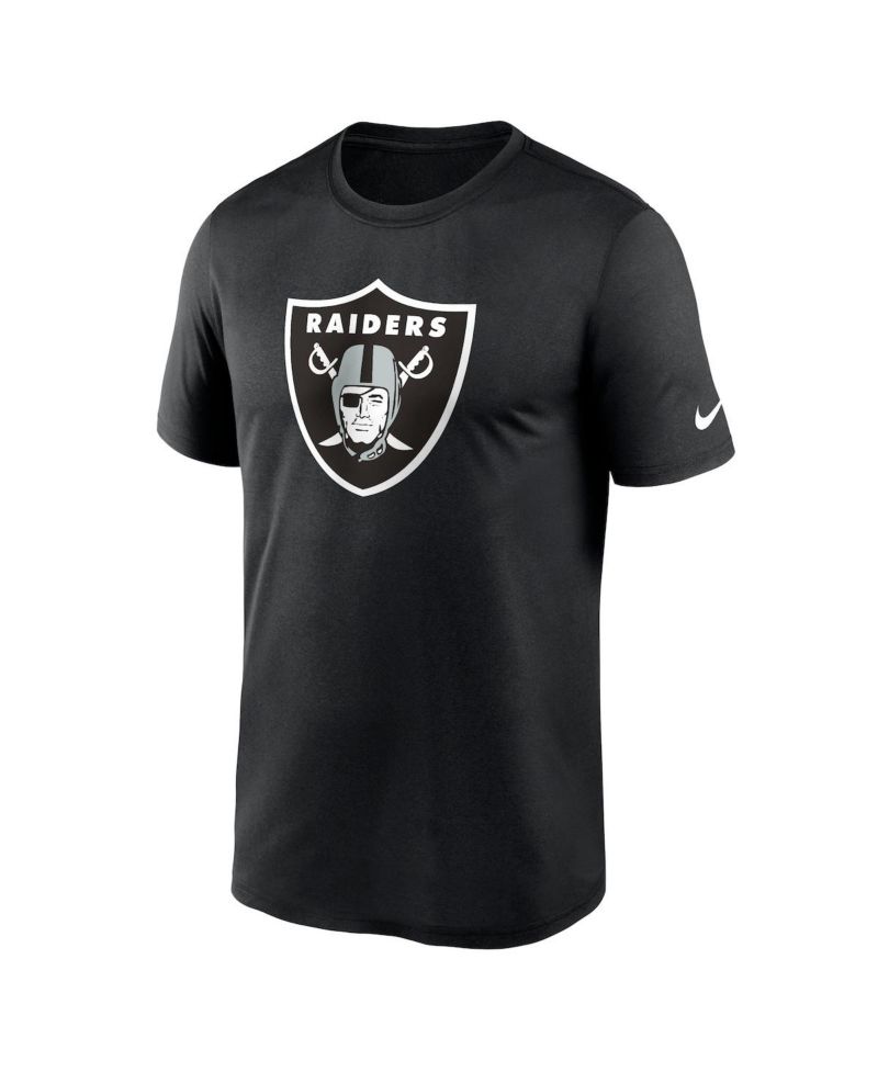 Men's Black Las Vegas Raiders Legend Logo Performance T-shirt