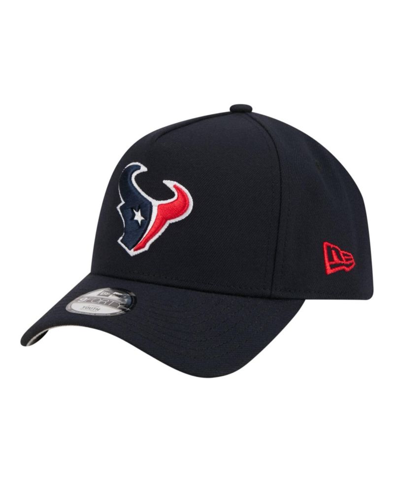 Big Boys and Girls Navy Houston Texans 9FORTY A-Frame Adjustable Hat