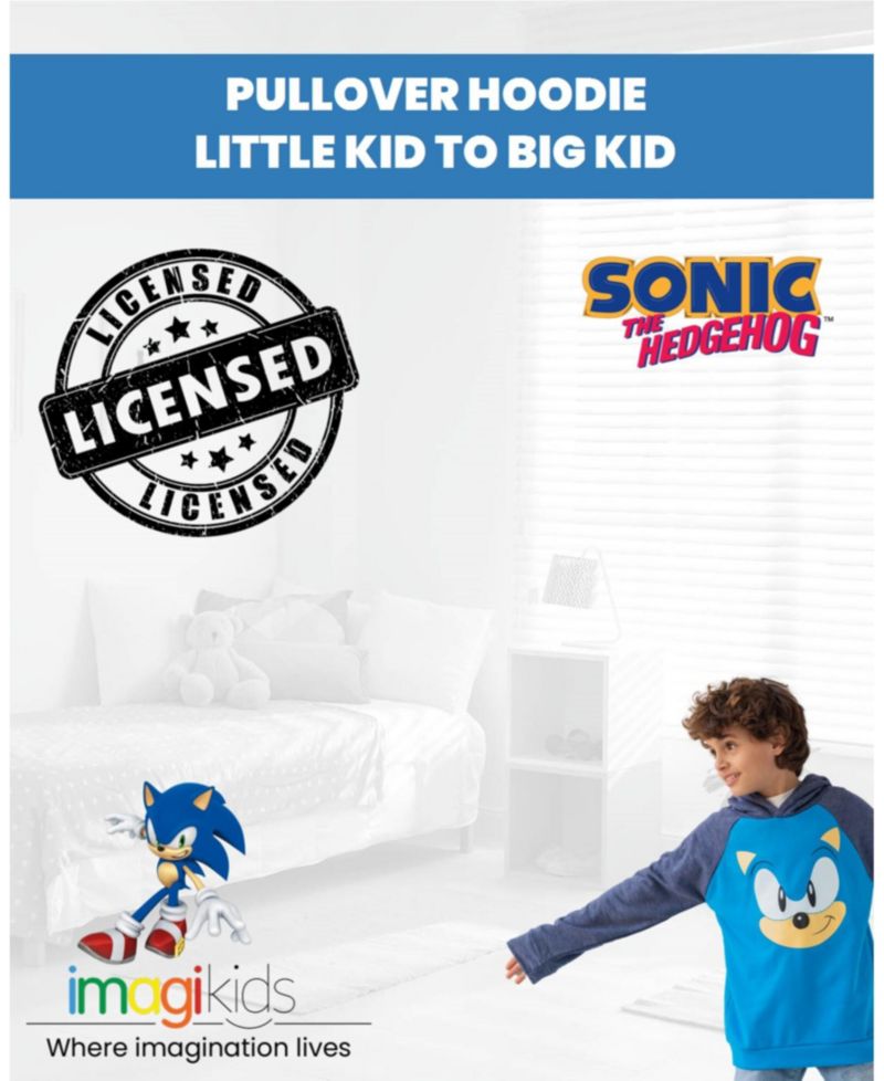 Little Boys Tails Sonic The Hedgehog Knuckles Pullover Hoodie