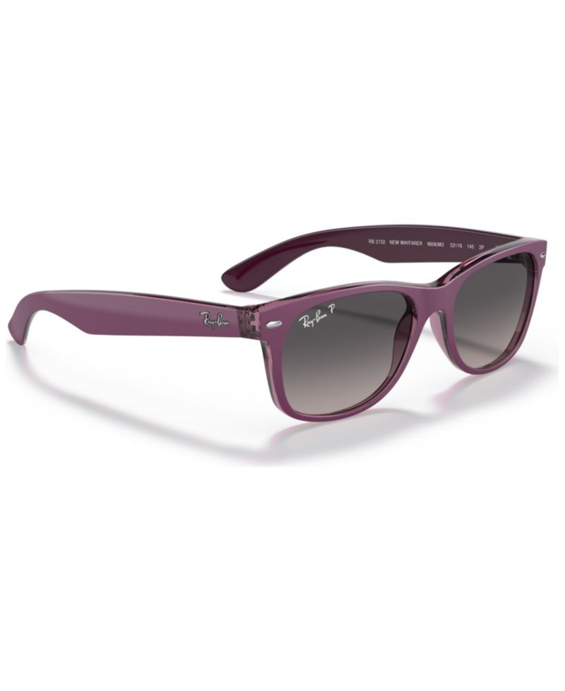 Unisex Polarized Sunglasses, RB2132 NEW WAYFARER 55