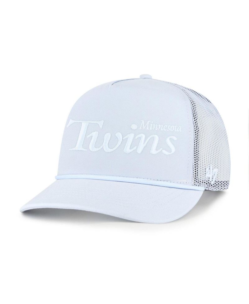 Men's Light Blue Minnesota Twins Foundation Script Hitch Adjustable Trucker Hat