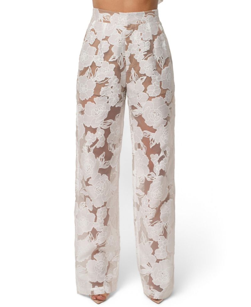 Women's Organza Floral Pant