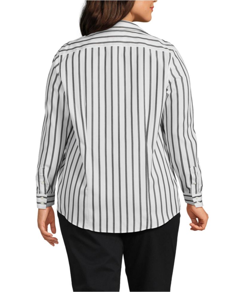 Plus Size No Iron Supima Cotton Long Sleeve Shirt